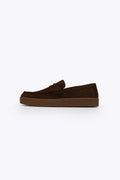 SUEDE PENNY FLATS