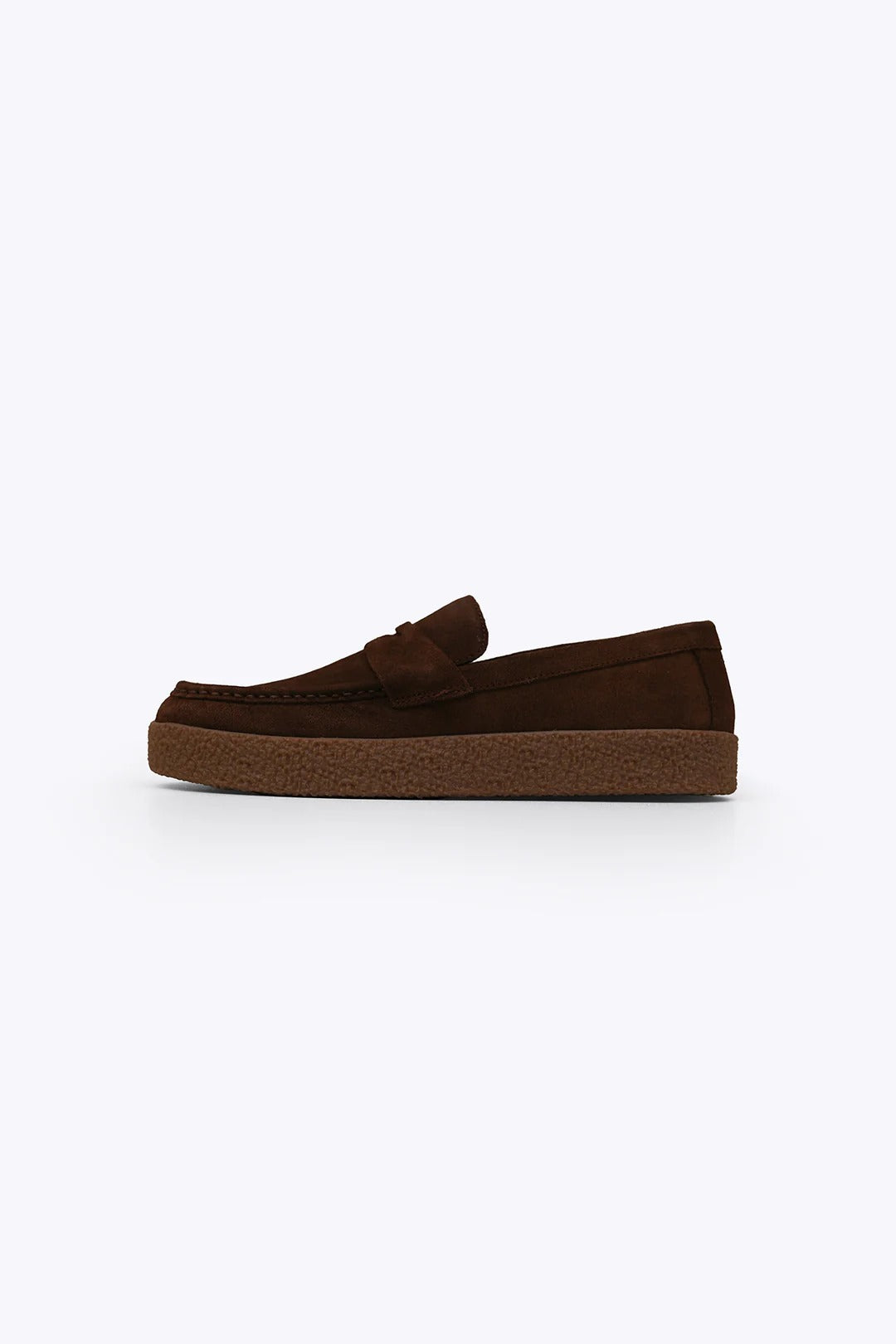 SUEDE PENNY FLATS