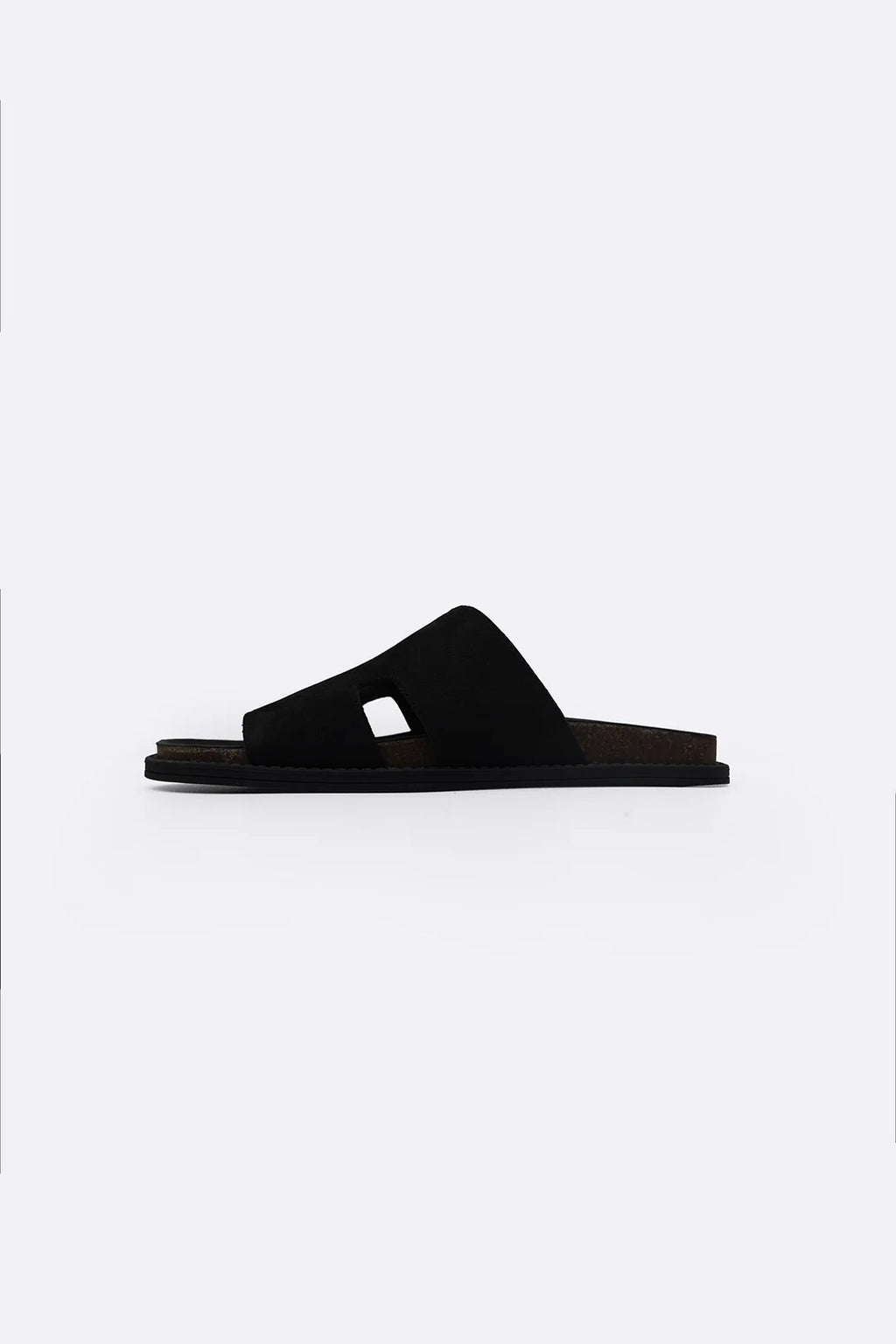 LEATHER CASUAL SLIDES
