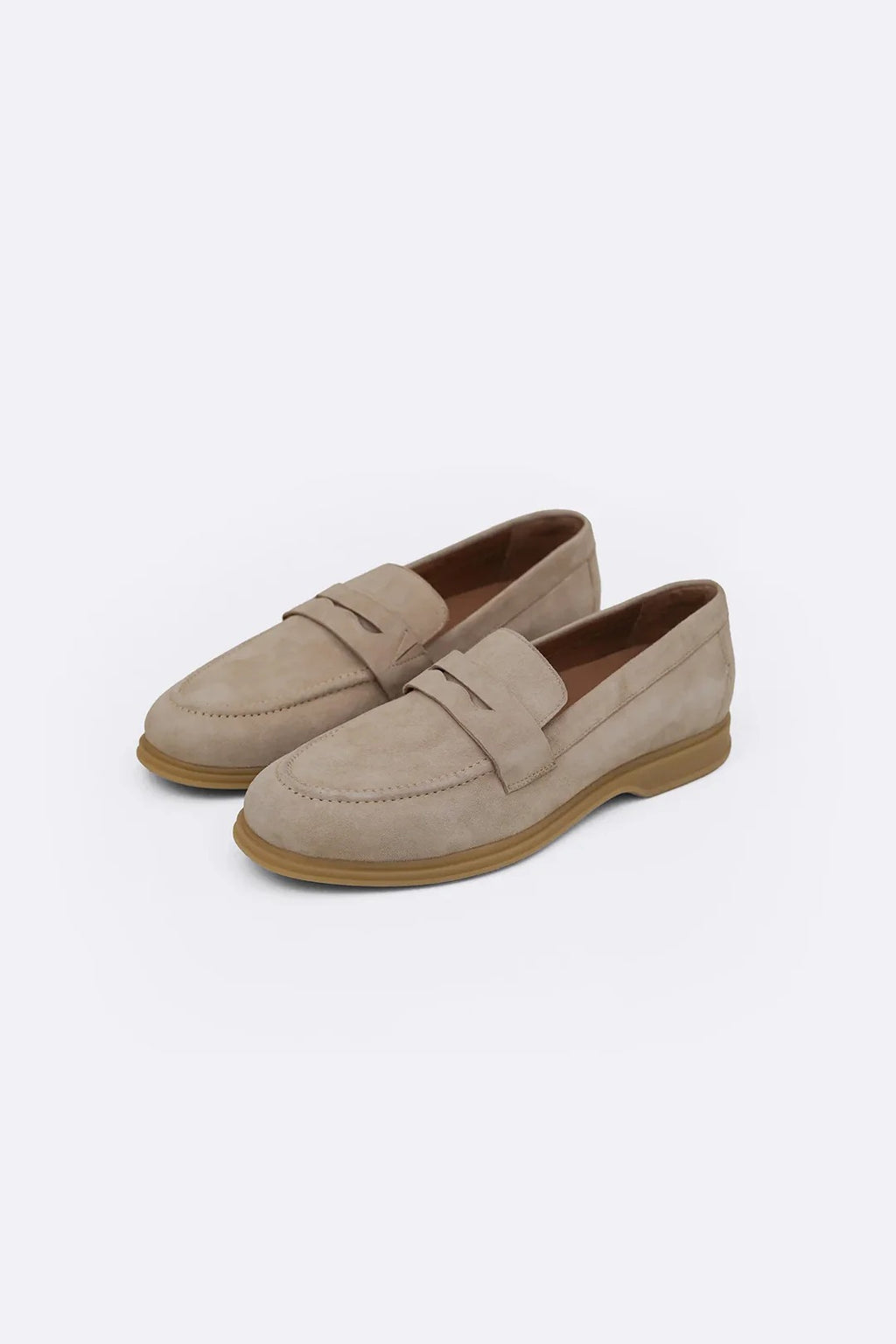 GOAT SUEDE PENNY LOAFERS