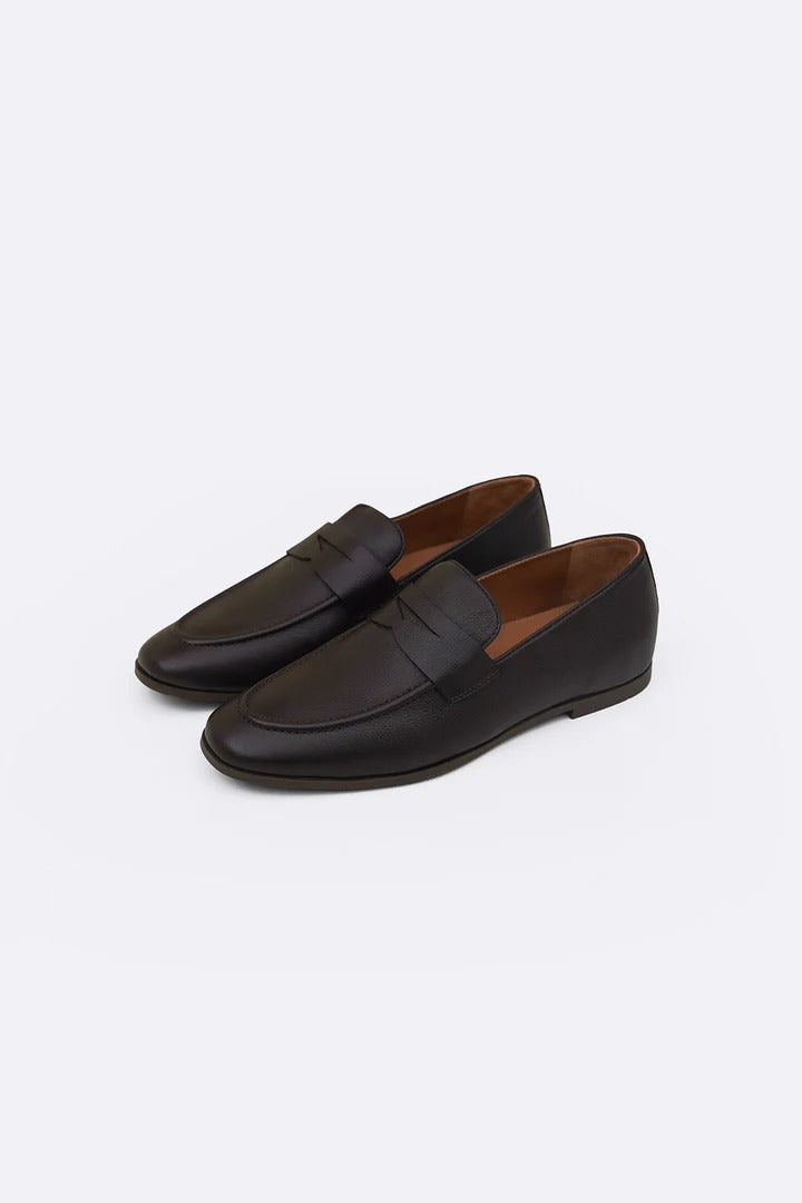 LEATHER PENNY LOAFERS