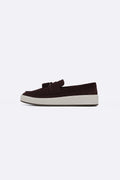 SUEDE LEATHER TASSEL LOAFERS