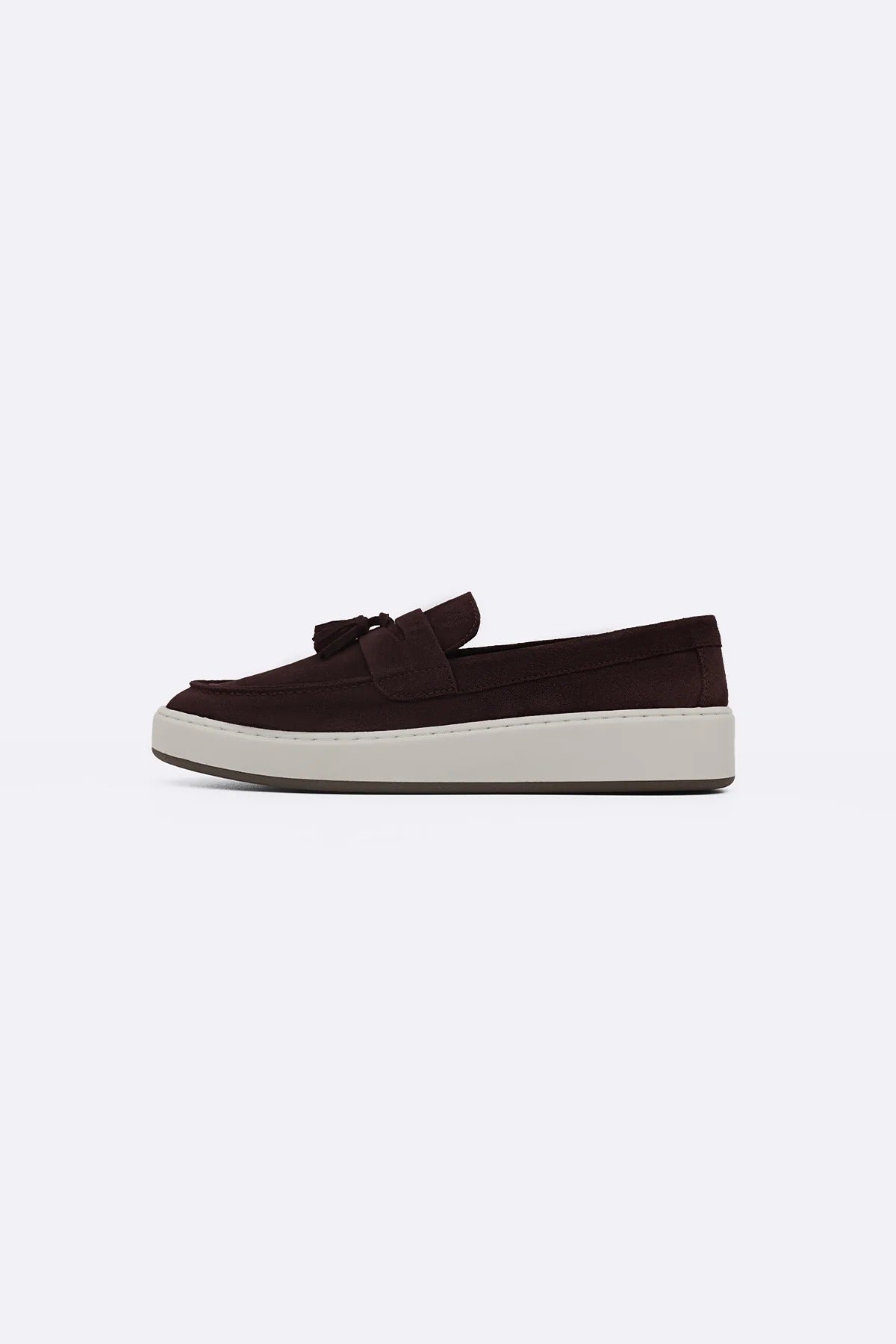 SUEDE LEATHER TASSEL LOAFERS